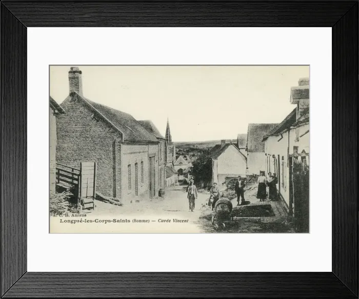 Framed Print : Longpre-les-Corps-Saints, France - Cavee Vincent