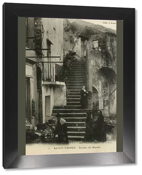 Market Stairs (Escalier du Marche) - Saint Tropez, France