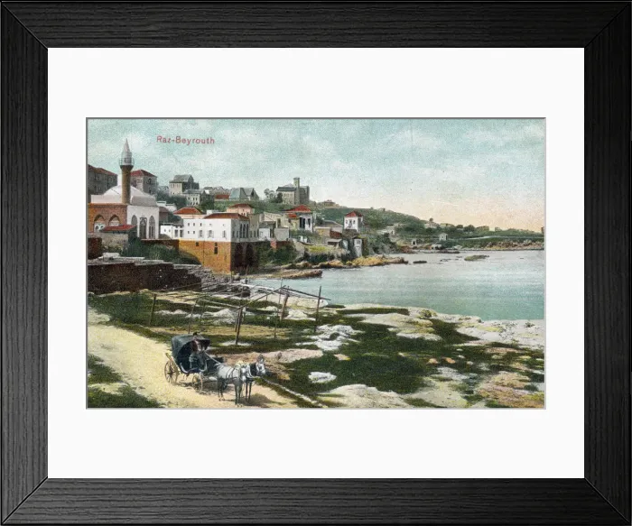 Framed Print : Beirut, Lebanon - coastline Framed Print : Beirut, Lebanon - coastline