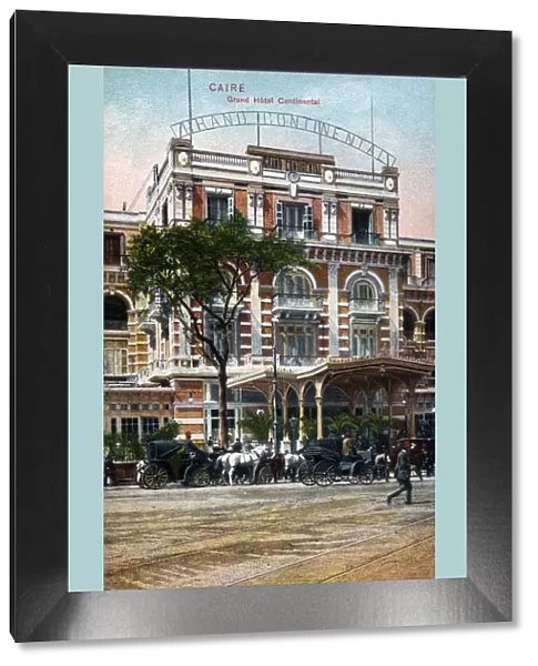 Cairo, Egypt - The front of the Grand Hotel Continental