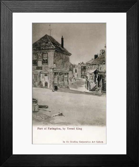 Framed Print : Street scene - Faringdon, Oxfordshire - Yeend King Framed Print : Street scene - Faringdon, Oxfordshire - Yeend King
