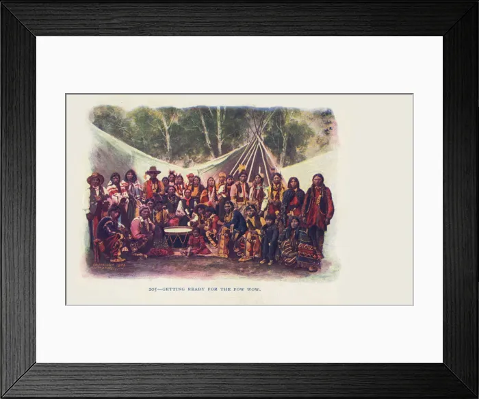 Framed Print : Indigenous First Nation Tribe preparing for the Pow Wow Framed Print : Indigenous First Nation Tribe preparing for the Pow Wow