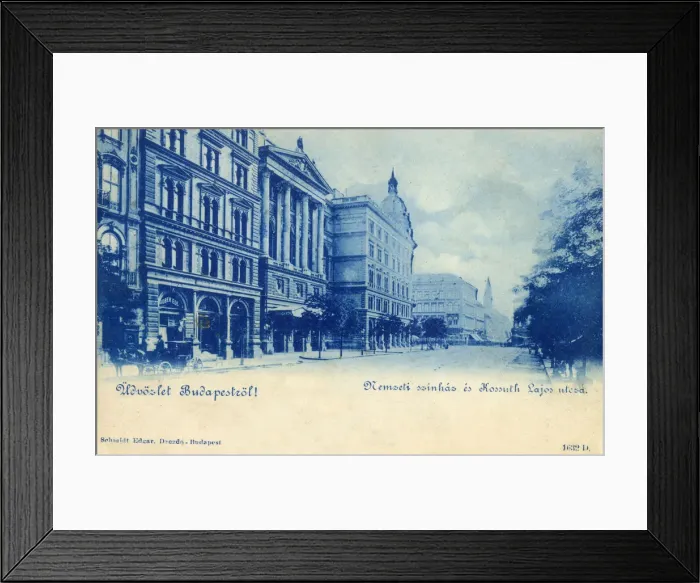 Framed Print : Budapest - The National Theatre on Lajos Kossuth Street Framed Print : Budapest - The National Theatre on Lajos Kossuth Street