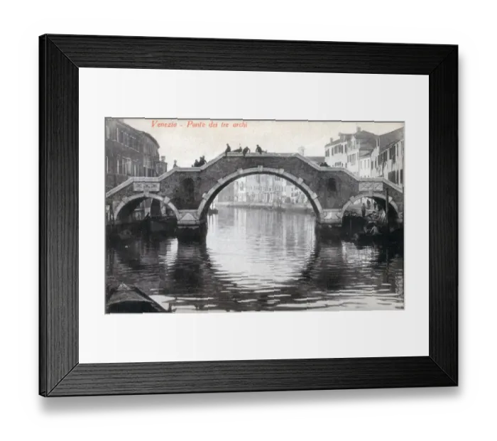 Framed Print : Ponte dei tre archio - Venice, Italy Framed Print : Ponte dei tre archio - Venice, Italy