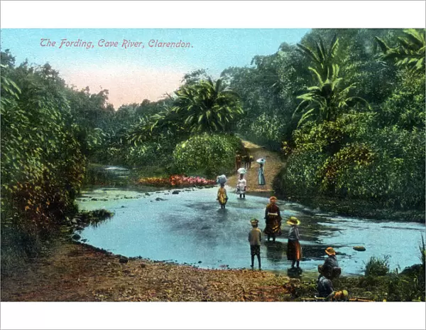 The Ford at Cave River, Clarendon, Jamaica, West Indies