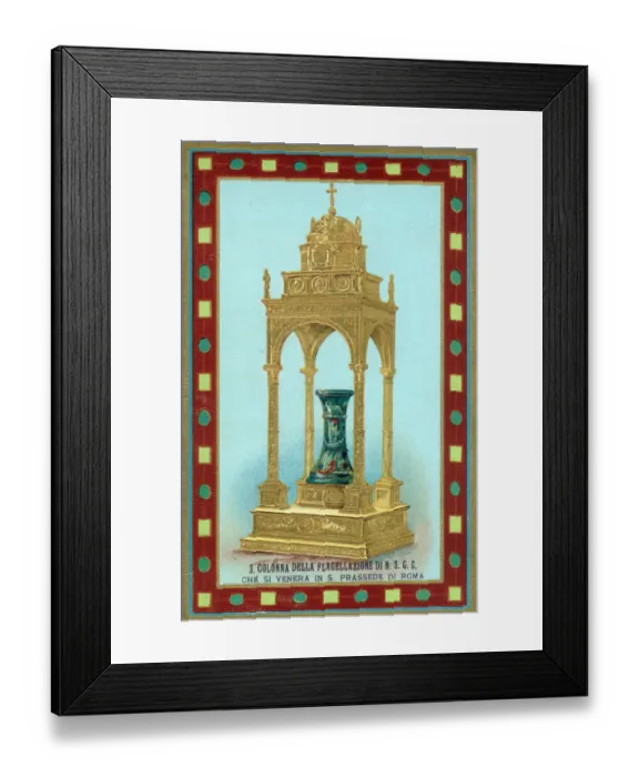 Framed Print : The Column of Flagellation at the Basilica di Santa Prassede Framed Print : The Column of Flagellation at the Basilica di Santa Prassede