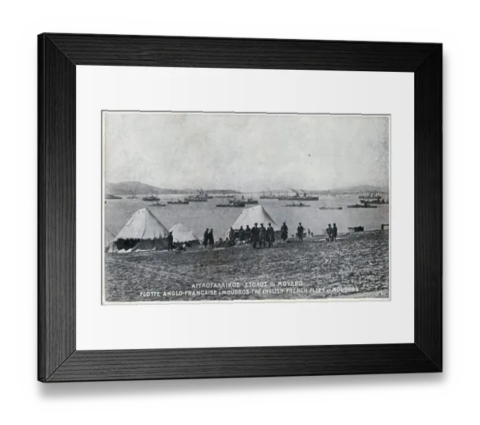 Framed Print : WW1 - The Anglo-French fleet at Lemnos Island, Moudros Framed Print : WW1 - The Anglo-French fleet at Lemnos Island, Moudros