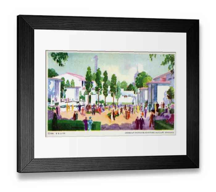 Framed Print : Chicago Worlds Fair - American Radiator-Standard Sanitary Framed Print : Chicago Worlds Fair - American Radiator-Standard Sanitary