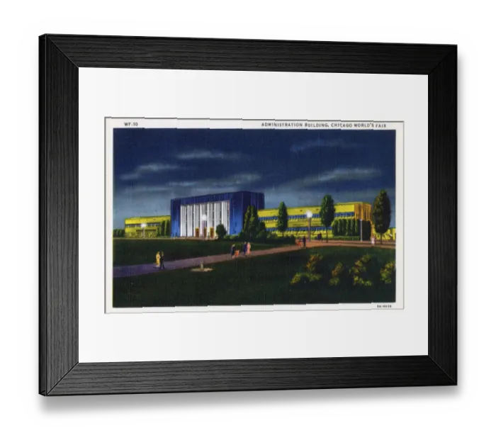 Framed Print : Chicago Worlds Fair 1933 - Administration Building Framed Print : Chicago Worlds Fair 1933 - Administration Building
