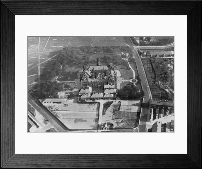 Framed Print : An aerial view of the Crossley and Porter Orphanage Framed Print : An aerial view of the Crossley and Porter Orphanage