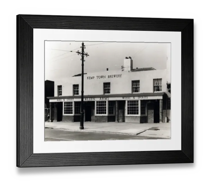 Framed Print : Photograph of Allen Arms, Brighton, Sussex Framed Print : Photograph of Allen Arms, Brighton, Sussex