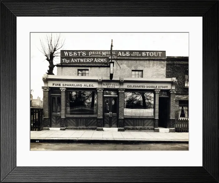Framed Print : Photograph of Antwerp Arms, Tottenham, London