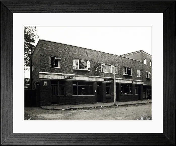 Framed Print : Photograph of Bank of Swans PH, Clapham, London Framed Print : Photograph of Bank of Swans PH, Clapham, London