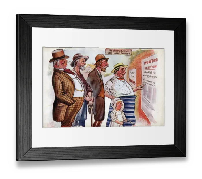Framed Print : The General Election - Intelligent Voters Framed Print : The General Election - Intelligent Voters