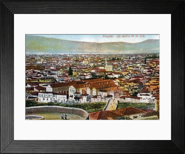 Framed Print : Izmir, Turkey - Panoramic view of the centre Framed Print : Izmir, Turkey - Panoramic view of the centre