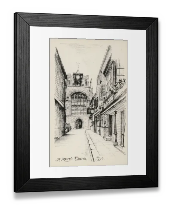 Framed Print : Rye, East Sussex - St. Marys Church Framed Print : Rye, East Sussex - St. Marys Church