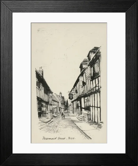 Framed Print : Rye, East Sussex - Mermaid Street Framed Print : Rye, East Sussex - Mermaid Street