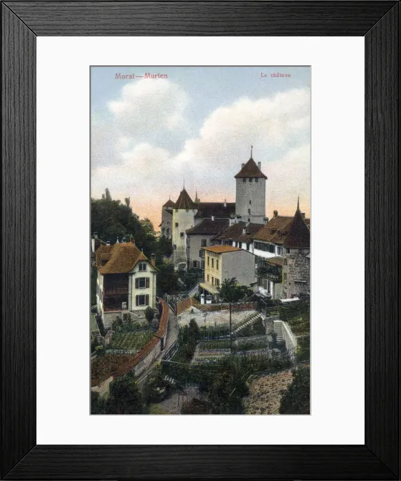 Framed Print : Murten (Morat), Fribourg Canton, Switzerland - The Castle Framed Print : Murten (Morat), Fribourg Canton, Switzerland - The Castle