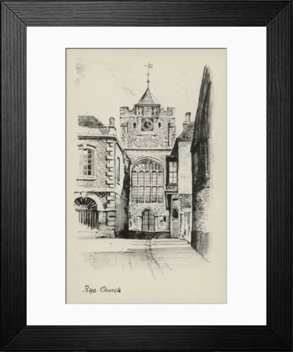 Framed Print : Rye, East Sussex - St. Marys Church Framed Print : Rye, East Sussex - St. Marys Church