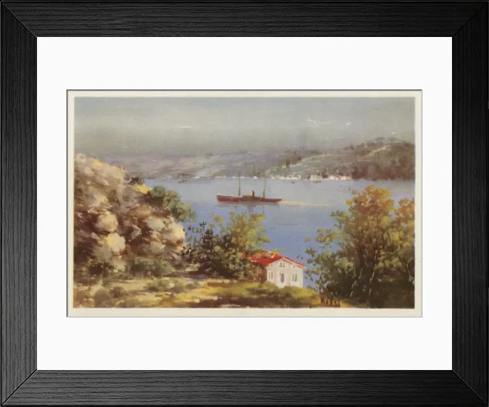 Framed Print : Istanbul, Turkey - View down onto the Bosphorus Framed Print : Istanbul, Turkey - View down onto the Bosphorus