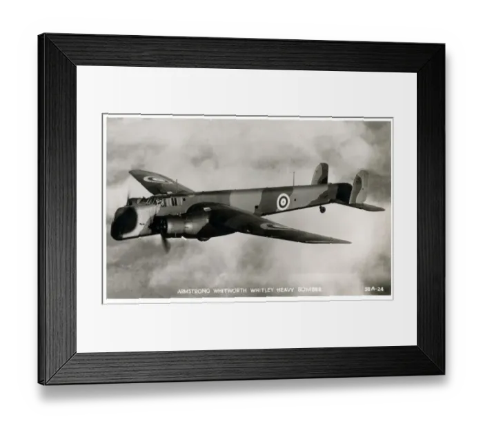 Framed Print : Armstrong Whitworth A. W. 38 Whitley bomber Framed Print : Armstrong Whitworth A. W. 38 Whitley bomber