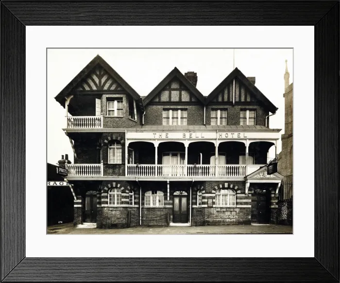 Framed Print : Photograph of Bell Hotel, Hampton, London Framed Print : Photograph of Bell Hotel, Hampton, London