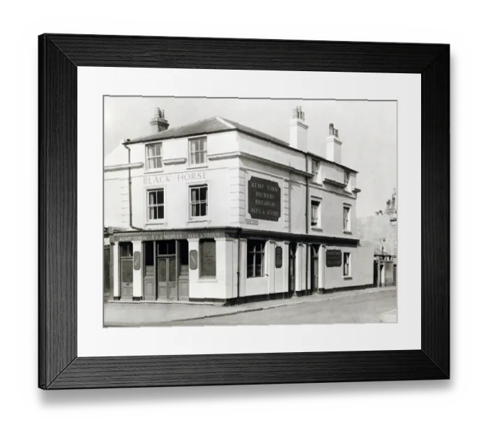Framed Print : Photograph of Black Horse PH, Eastbourne, Sussex Framed Print : Photograph of Black Horse PH, Eastbourne, Sussex