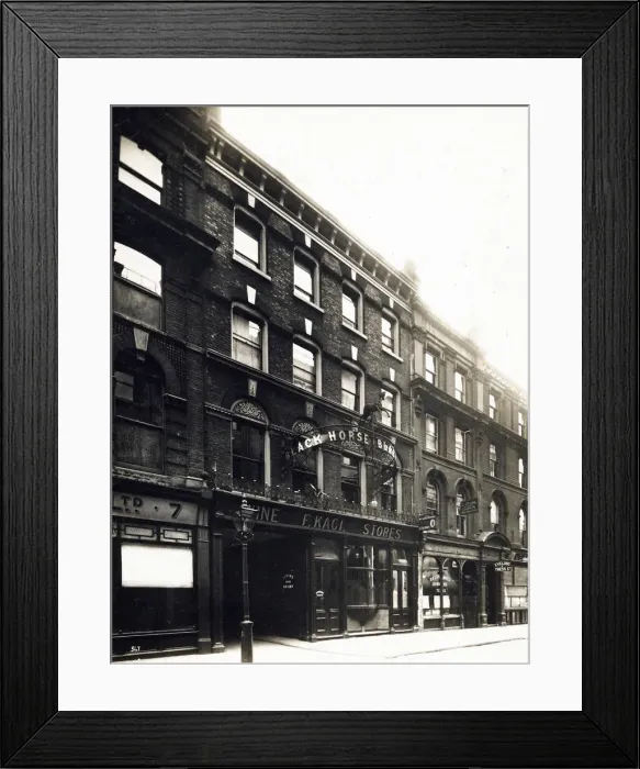 Framed Print : Photograph of Black Horse PH, Oxford Street, London Framed Print : Photograph of Black Horse PH, Oxford Street, London
