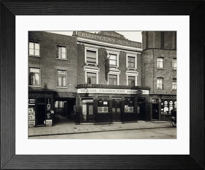Framed Print : Photograph of Boot PH, St Pancras, London Framed Print : Photograph of Boot PH, St Pancras, London
