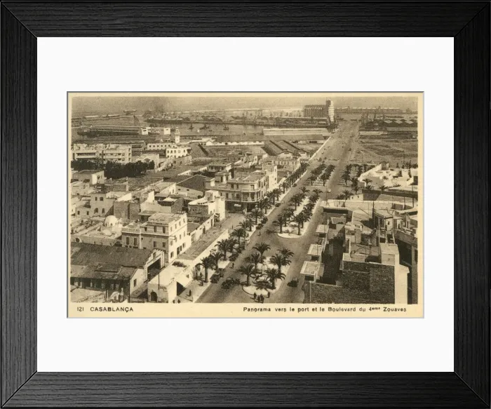 Framed Print : Casablanca, Morocco - Panorama including the Port Framed Print : Casablanca, Morocco - Panorama including the Port