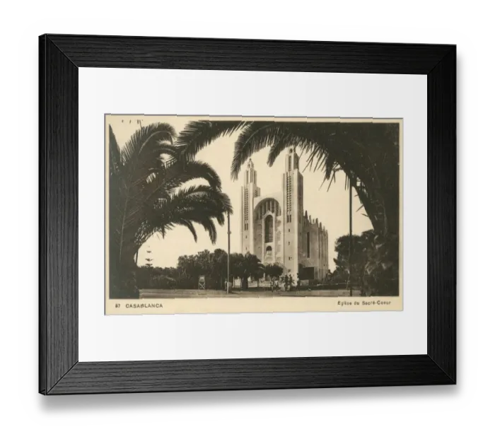 Framed Print : Casablanca, Morocco - Eglise du Sacre-Coeur Framed Print : Casablanca, Morocco - Eglise du Sacre-Coeur