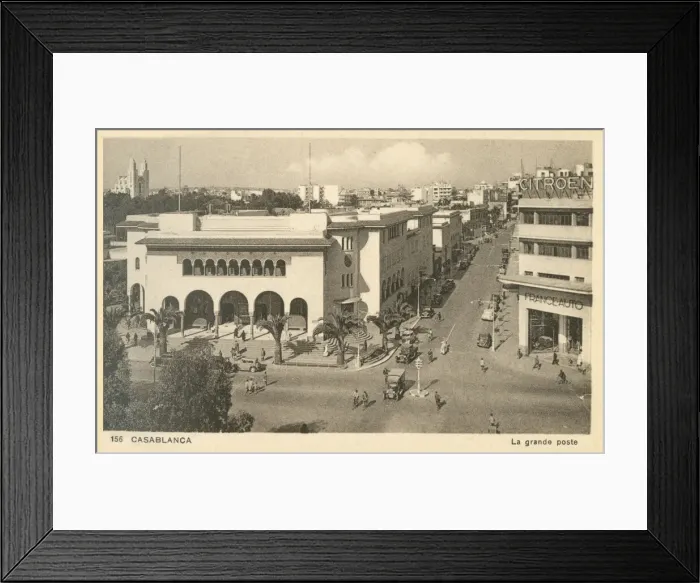 Framed Print : Casablanca, Morocco - La Grande Poste Framed Print : Casablanca, Morocco - La Grande Poste