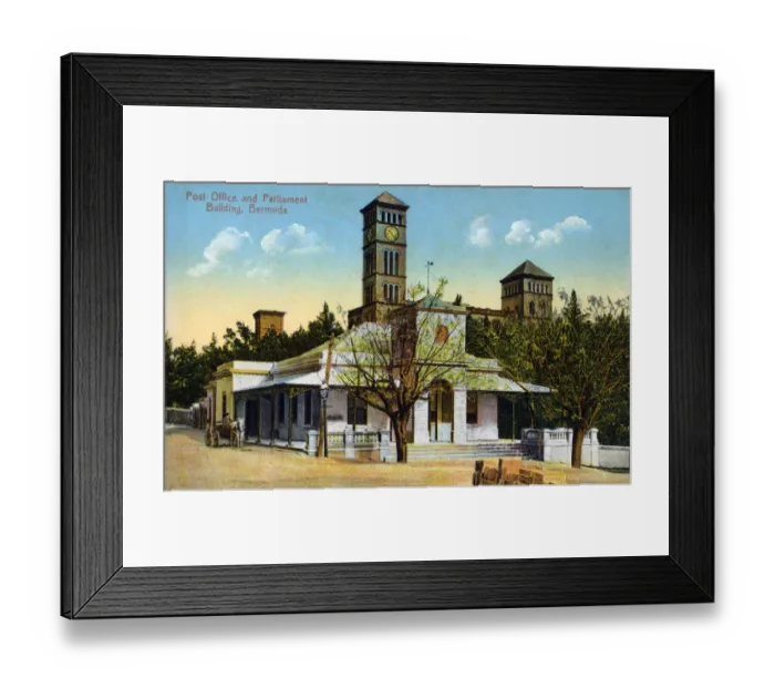 Framed Print : Post Office and Parliament Buildings, Bermuda Framed Print : Post Office and Parliament Buildings, Bermuda