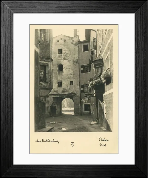 Framed Print : Old buildings in Rattenberg, Austria Framed Print : Old buildings in Rattenberg, Austria