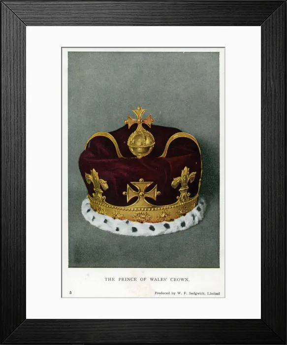 Framed Print : The Prince of Wales Crown Framed Print : The Prince of Wales Crown