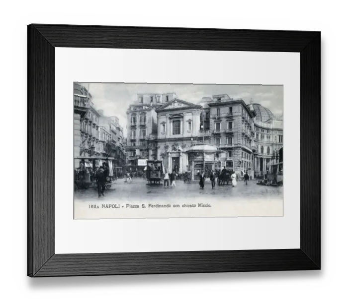 Framed Print : Naples, Italy - Piazza Triesti e Trento Framed Print : Naples, Italy - Piazza Triesti e Trento