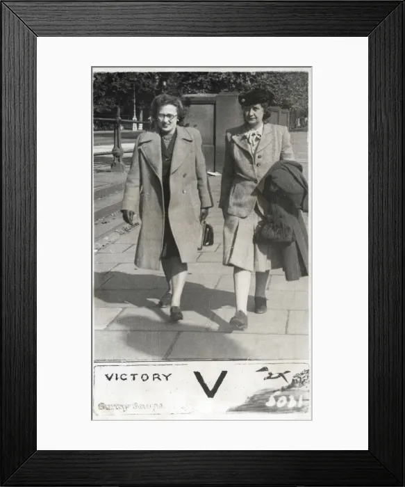 Framed Print : Two Smart ladies - Candid Street Walking photograph Framed Print : Two Smart ladies - Candid Street Walking photograph