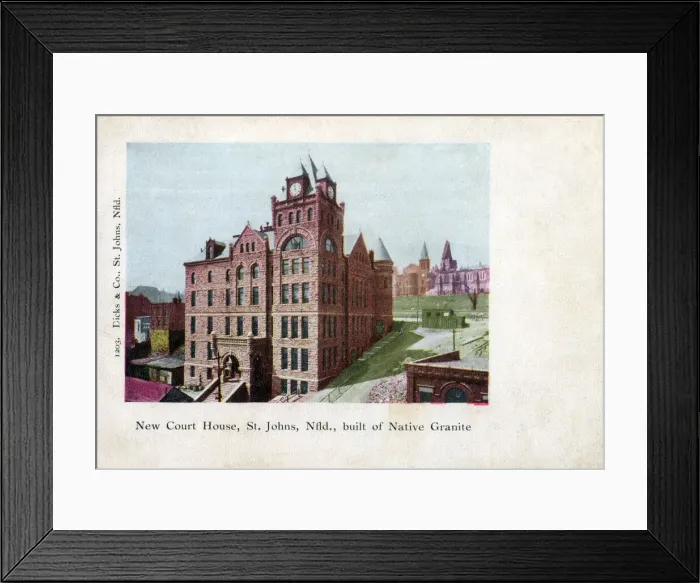 Framed Print : The New Court House, St. Johns, Newfoundland Framed Print : The New Court House, St. Johns, Newfoundland