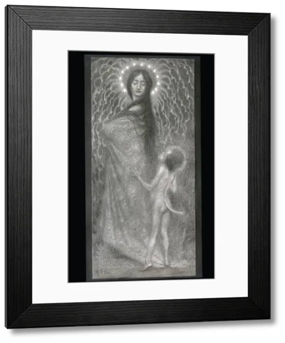 Framed Print : Der Schleppentreter by Fidus Framed Print : Der Schleppentreter by Fidus