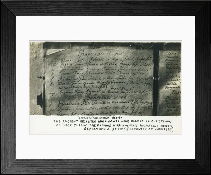 Framed Print : Register Book at St. Andrews Church, Hempstead - Turpin Framed Print : Register Book at St. Andrews Church, Hempstead - Turpin