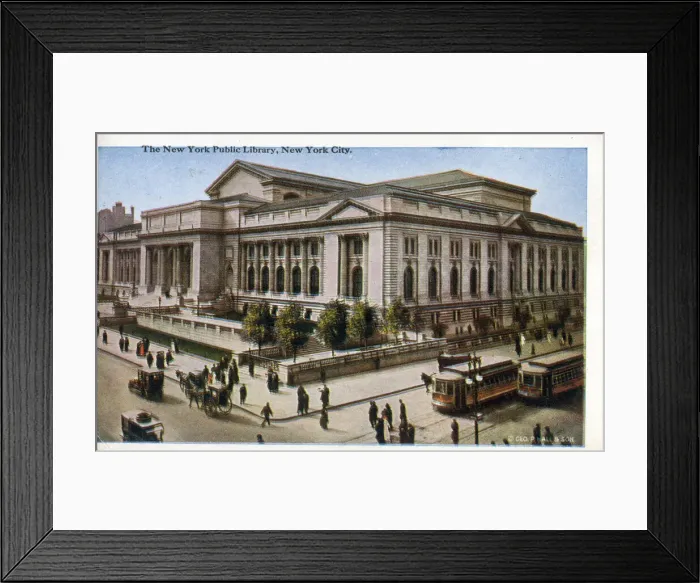 Framed Print : The New York Public Library - New York City, USA Framed Print : The New York Public Library - New York City, USA