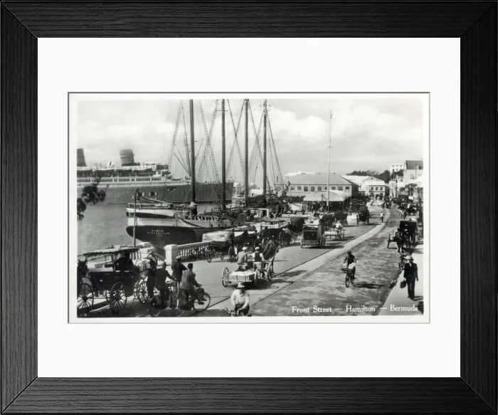 Framed Print : Front Street - Hamilton, Bermuda Framed Print : Front Street - Hamilton, Bermuda