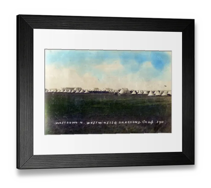 Framed Print : 2nd County of London Westminster Dragoons Camp Framed Print : 2nd County of London Westminster Dragoons Camp
