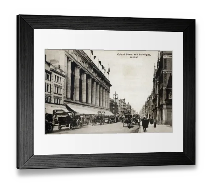 Framed Print : Oxford Street and Selfridges, London Framed Print : Oxford Street and Selfridges, London