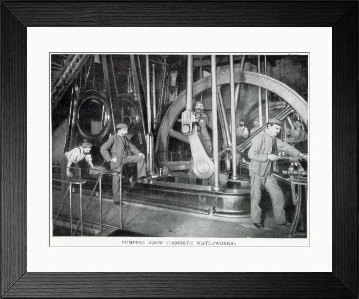 Framed Print : Lambeth Waterworks, supplying fresh water to parts of south London Framed Print : Lambeth Waterworks, supplying fresh water to parts of south London
