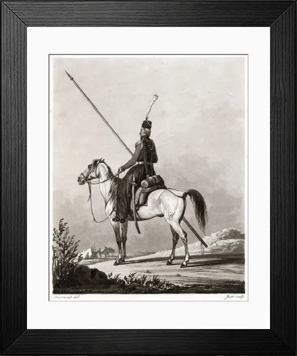 Framed Print : A Cosaque regulier Date: circa 1812 Framed Print : A Cosaque regulier Date: circa 1812