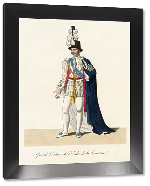 A knight of the garter. Date: 1820