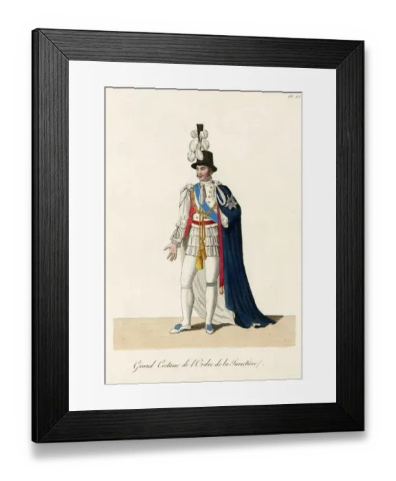 Framed Print : A knight of the garter. Date: 1820 Framed Print : A knight of the garter. Date: 1820
