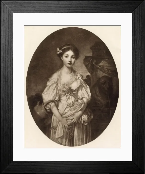 Framed Print : The broken Pitcher'. Date: Circa 1810 Framed Print : The broken Pitcher'. Date: Circa 1810