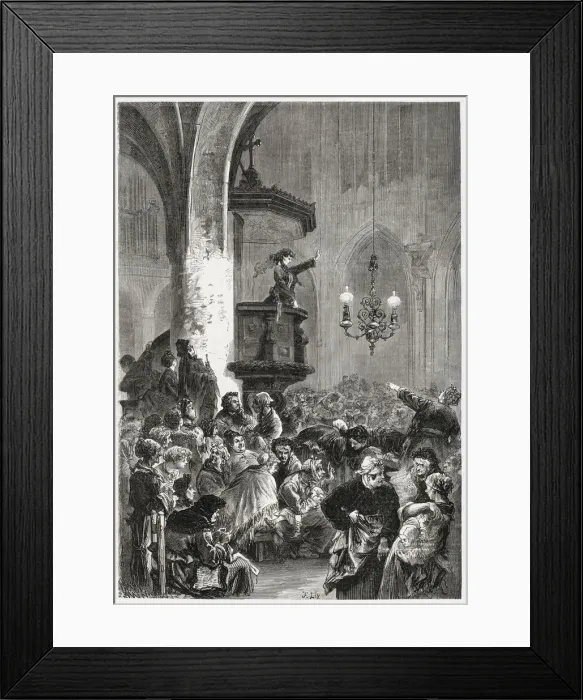 Framed Print : Club des Femmes in the church of Saint-Germain l Framed Print : Club des Femmes in the church of Saint-Germain l